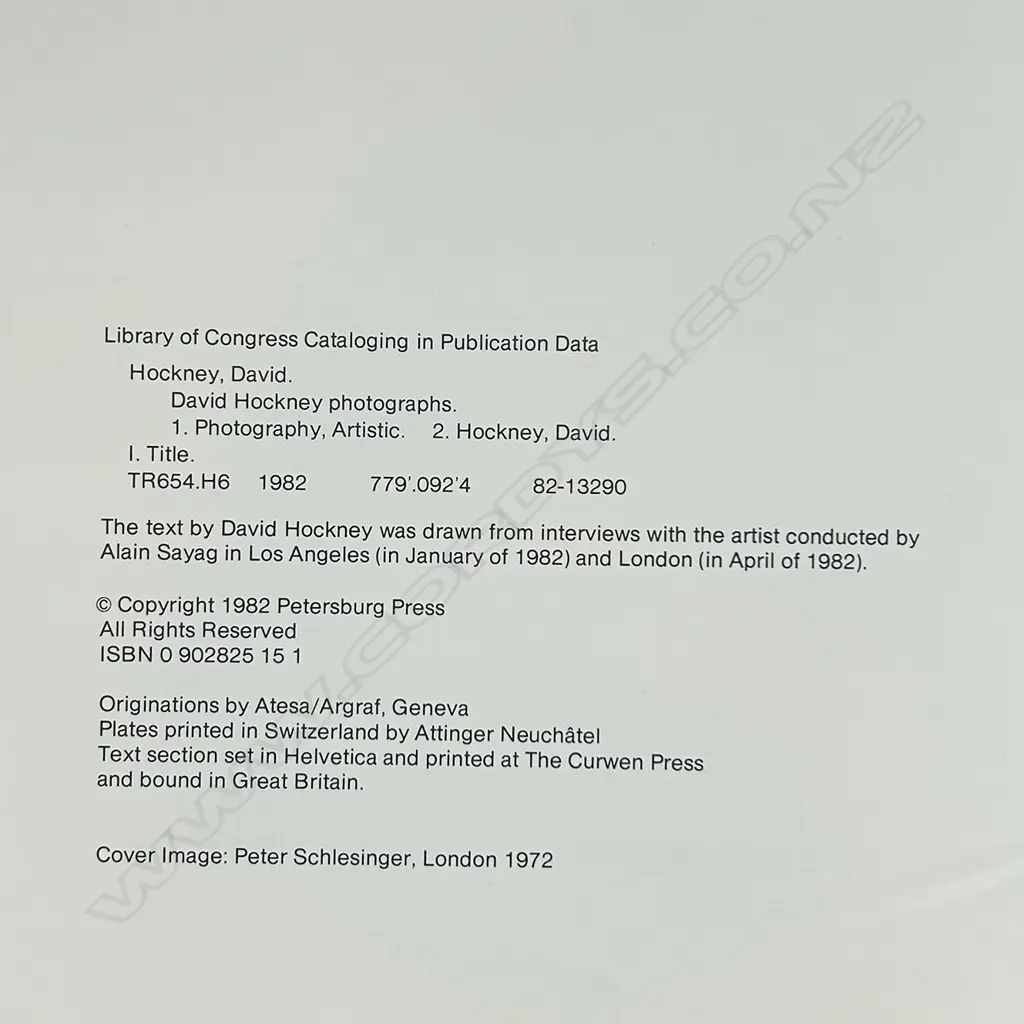 DAVID HOCKNEY: PHOTOGRAPHS Image 1++